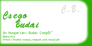 csego budai business card